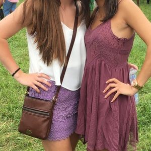 Lavender laced skirt